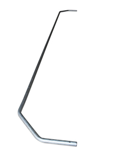 Curtain tube 45° 1/2"x3096 f/manure curtain MB drive IW=2986